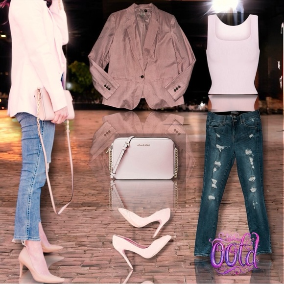 A New Day (Target) NWT Blazer Jacket Pink Linen Business Casual Chic Women’s 14 - Picture 11 of 16